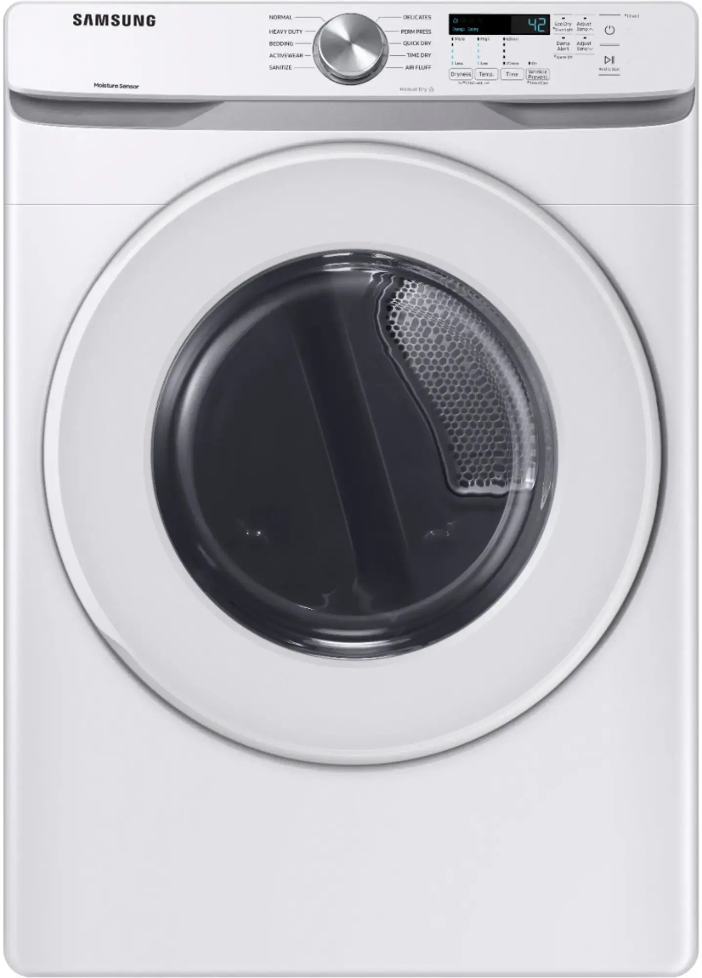 Samsung 7.5-cu ft Stackable Electric Dryer (White) - DVE45T6000W/A3 (0B5D5BAX807117A)