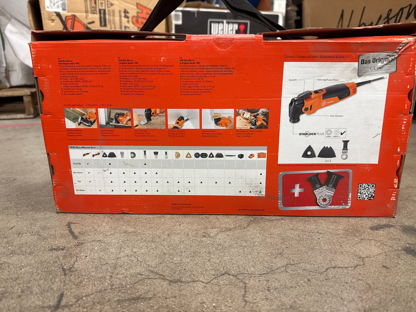 AC250034 Fein MultiMaster 3 amps 110 V Corded Oscillating Multi-Tool Kit