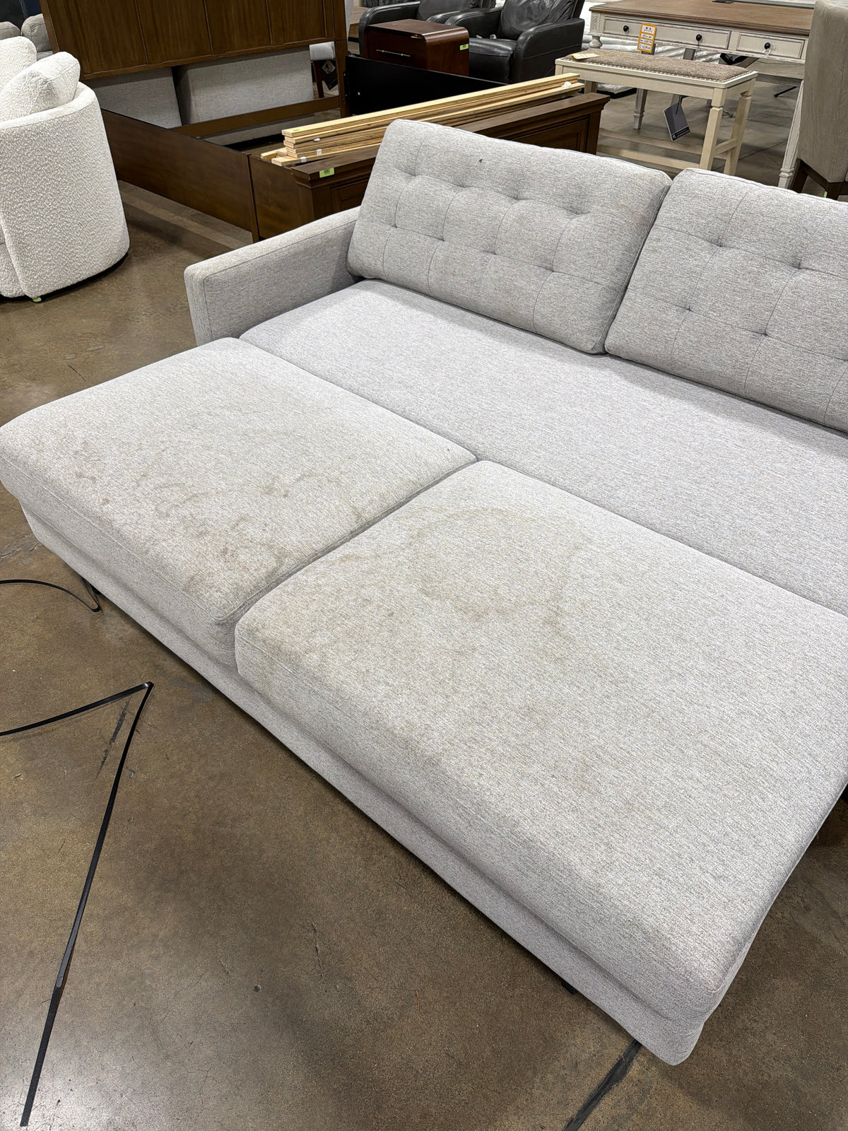 CS260063 Thomasville Ella Convertible Sleeper Sofa(dirty)