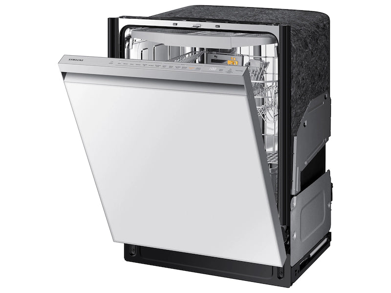 Samsung - Smart 42dBA Dishwasher with StormWash+ and Smart Dry - White Glass - DW80BB707012AA (0KD2GDAX600326D)