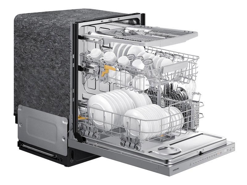 Samsung - Smart 42dBA Dishwasher with StormWash+ and Smart Dry - White Glass - DW80BB707012AA (0KD2GDAX600326D)