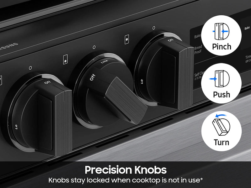 Samsung - Bespoke 6.0 Cu. Ft. Slide-In Gas Range with Air Sous Vide - Stainless Steel - NSG6DG8500SRAA (0LN07DAX800005T)
