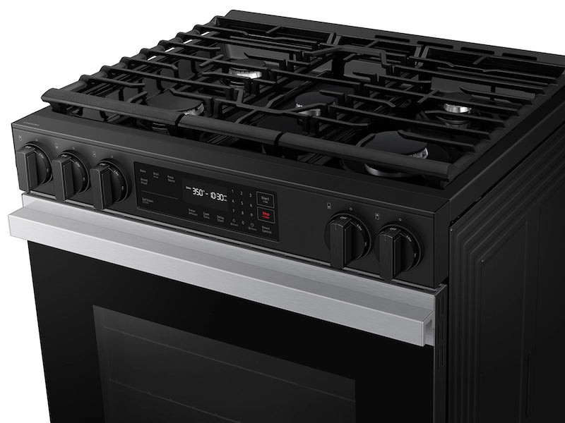 Samsung - Bespoke 6.0 Cu. Ft. Slide-In Gas Range with Air Sous Vide - Stainless Steel - NSG6DG8500SRAA (0LN07DAX800005T)