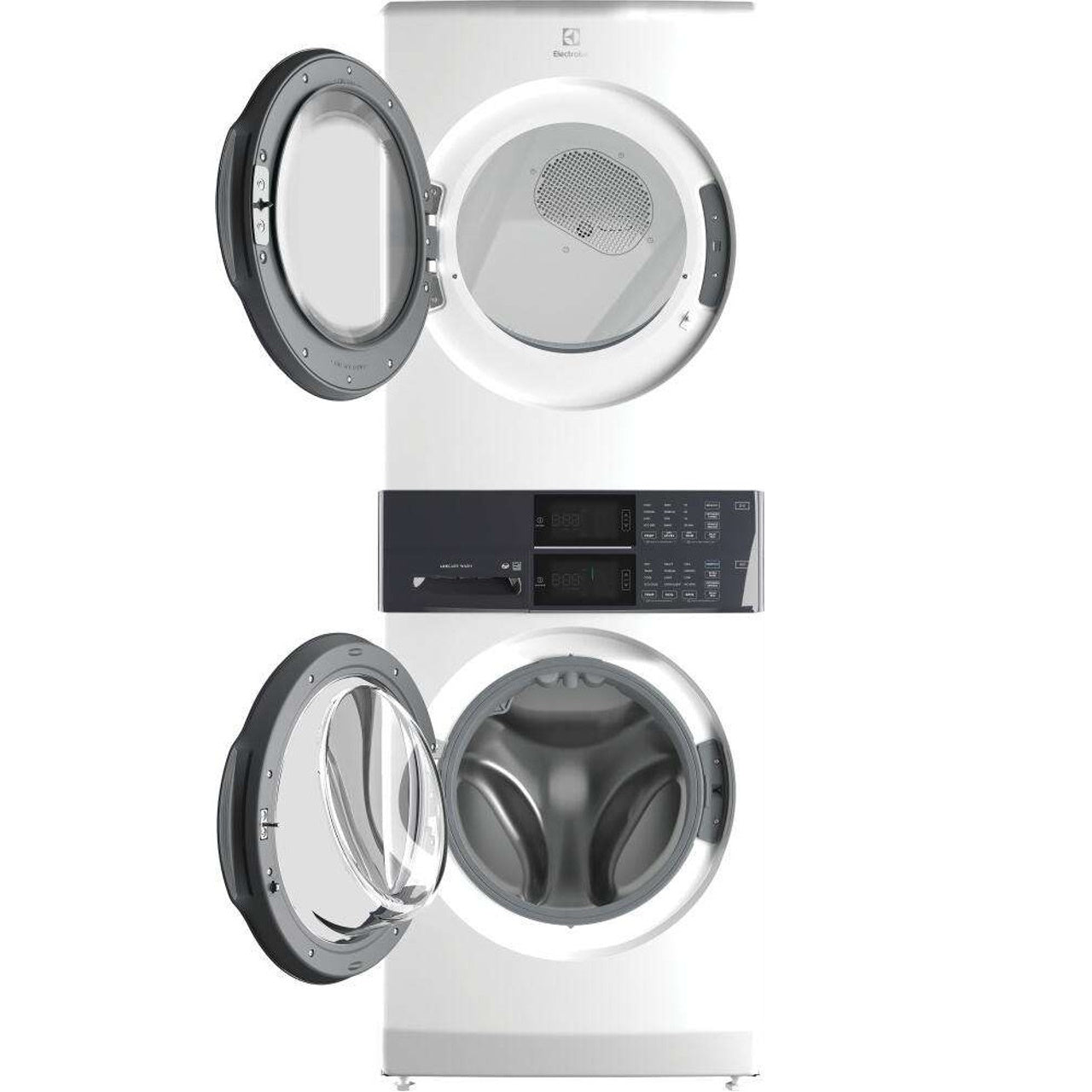 Electrolux - 4.4 cu. ft. Stacked Washer and 8.0 cu. ft. Electric Dryer Laundry Tower in White with LuxCare Wash, Energy Star - White - ELTE7300AW- SN 4B42600755