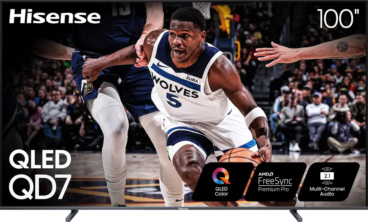 100QD7N-RW Hisense - 100" Class QD7 Series QLED 4K UHD Smart Google TV