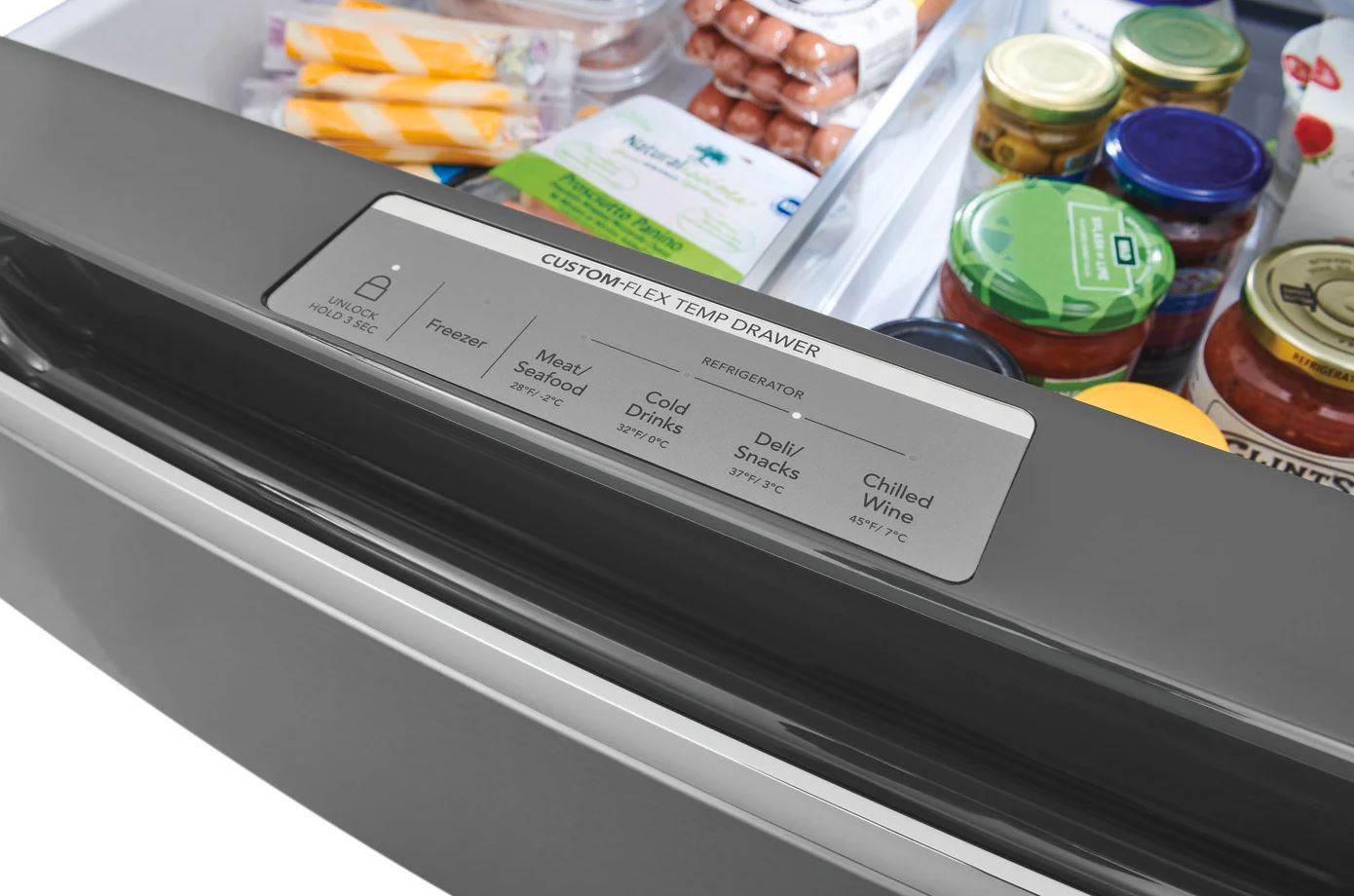 Frigidaire Gallery - 26.3 Cu. Ft. Standard-Depth 4-Door French Door Refrigerator - Stainless Steel - GRMS2773AF- SN 1K43084033