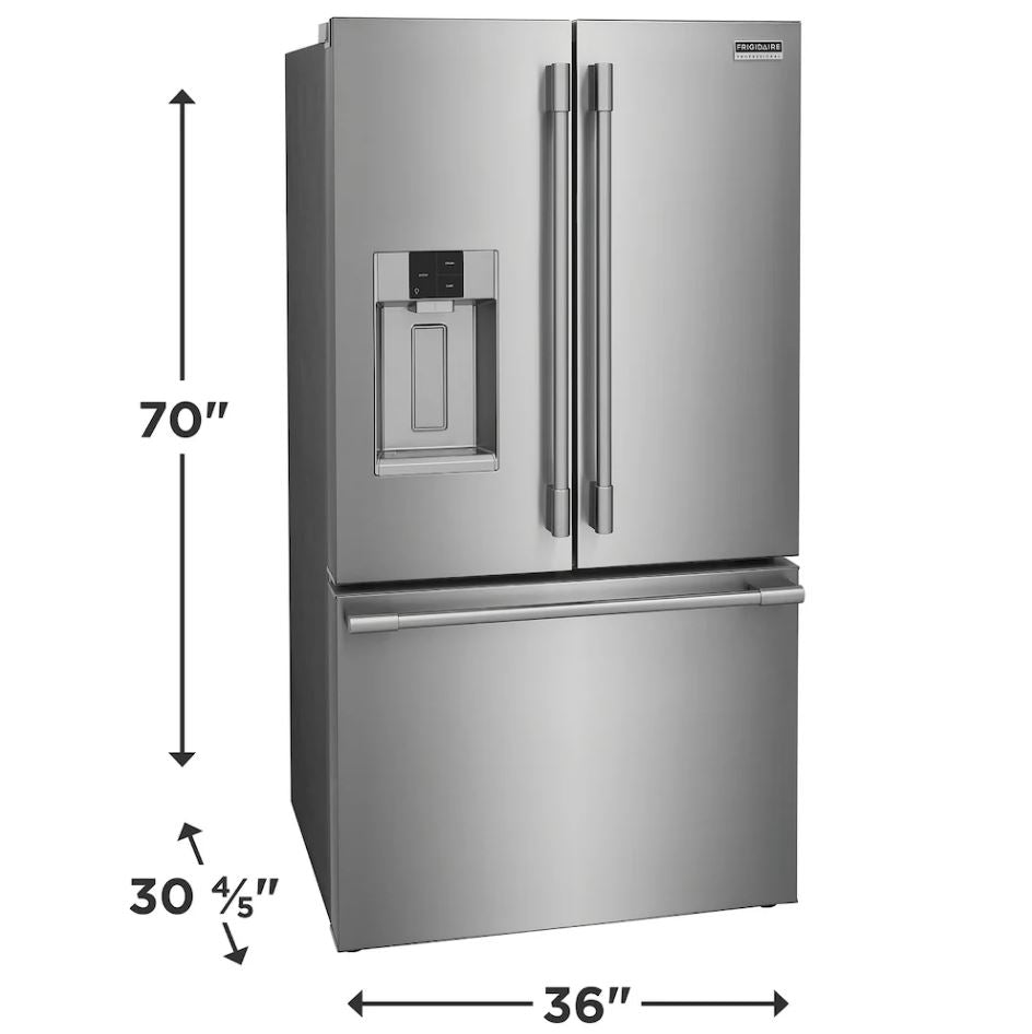 Frigidaire Professional - 27.8 Cu. Ft. French Door Refrigerator - Stainless Steel - PRFS2883AF- SN 4A42012807