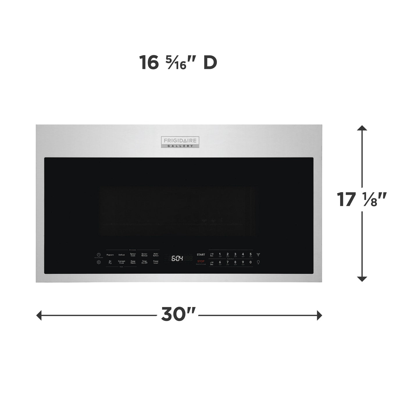 Frigidaire Gallery - 1.9 Cu. Ft. Over-the Range Microwave with Air Fry - Stainless Steel - GMOS1968AF- SN KG40934260