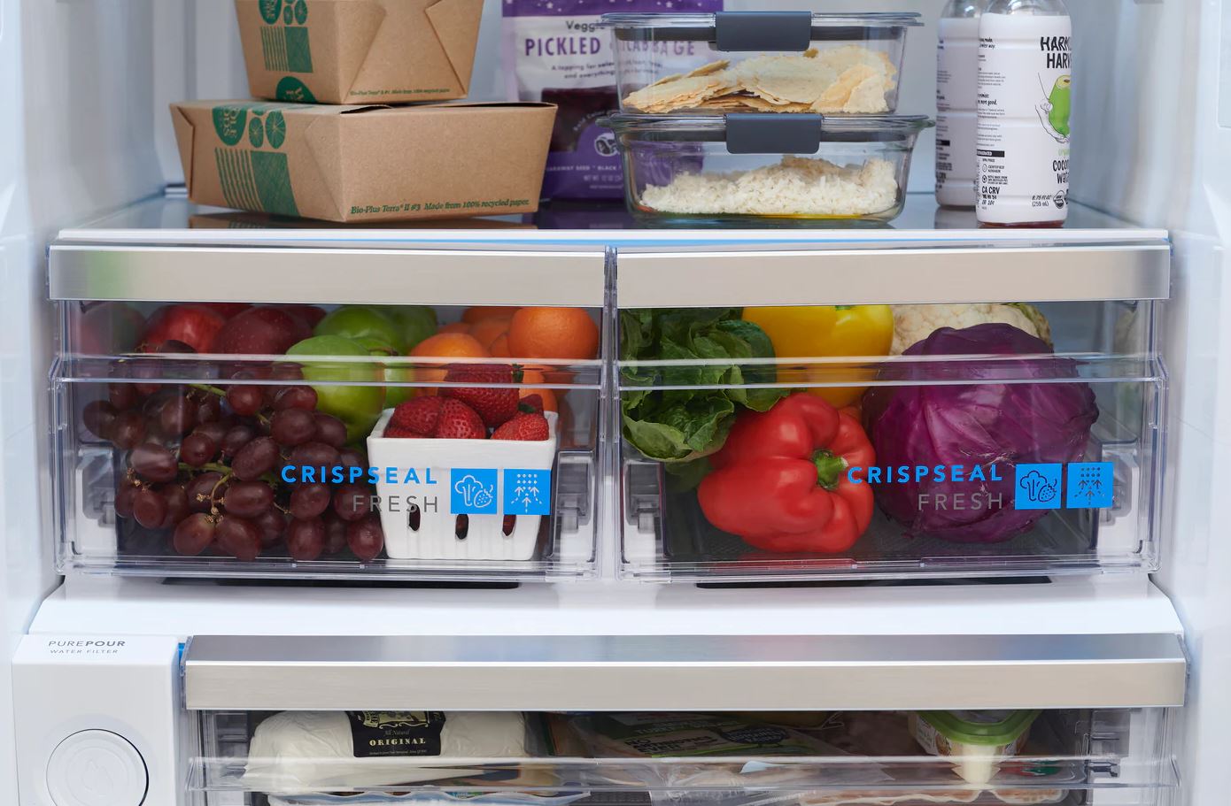 Frigidaire - Gallery 28.8 Cu. Ft. Standard-Depth French Door Refrigerator - Stainless Steel - GRBN2012AF- SN 1K42376773