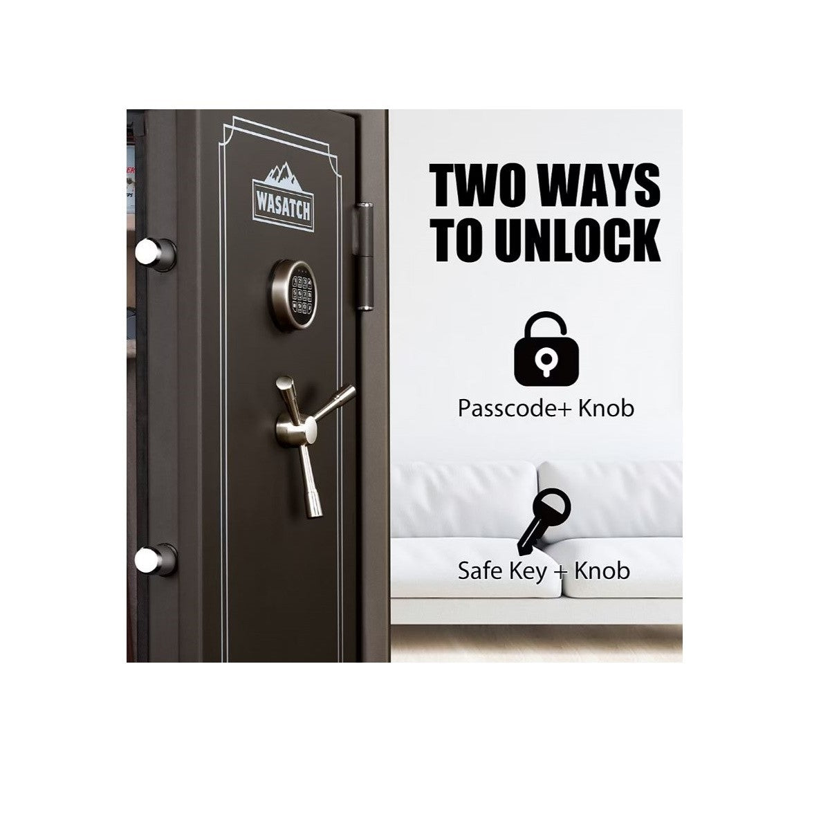 Wasatch 22 Gun Fire and Waterproof Safe with Electronic Lock 22EDBWBJ-C