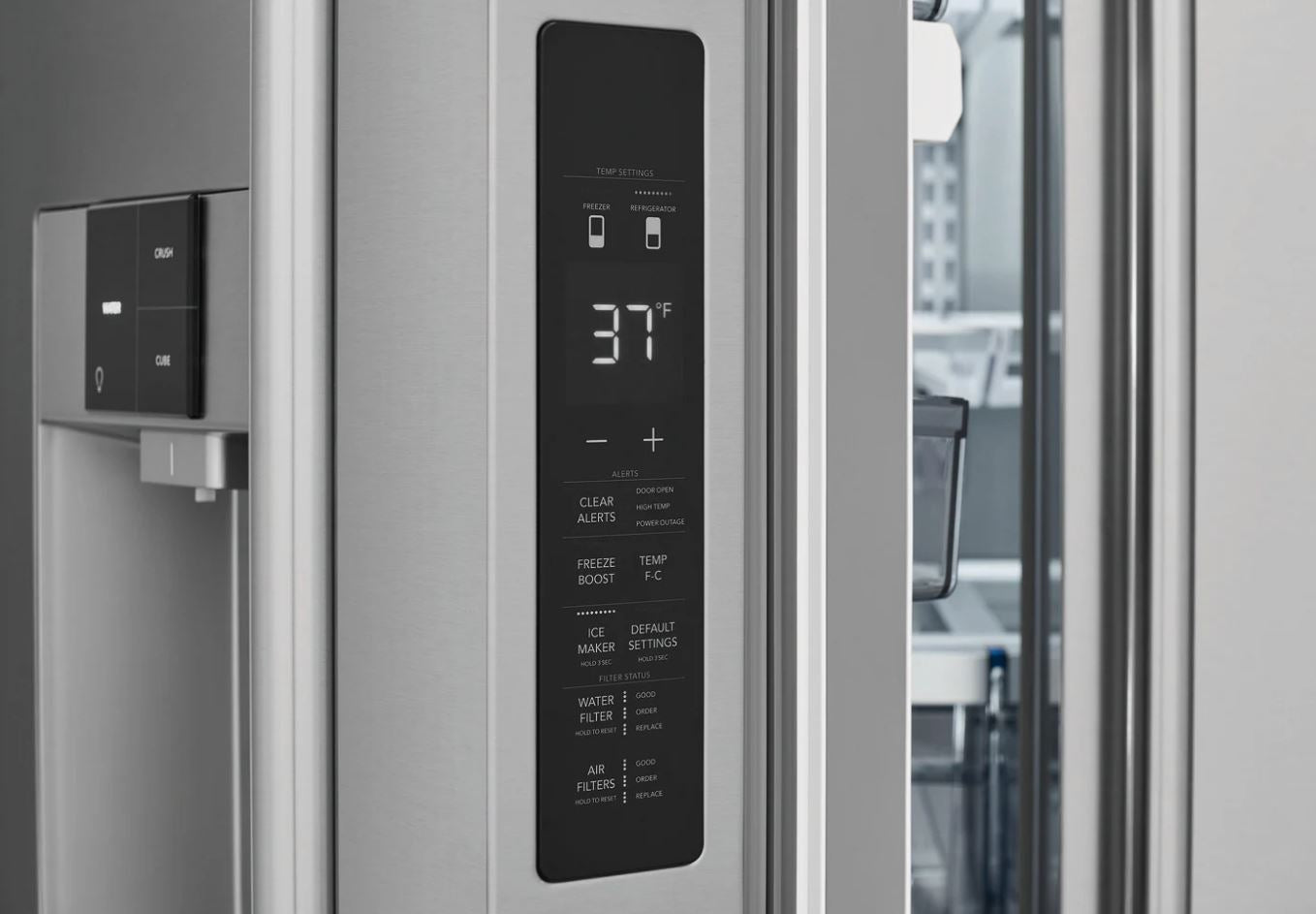 Frigidaire Professional - 27.8 Cu. Ft. French Door Refrigerator - Stainless Steel - PRFS2883AF- SN 4A42012807