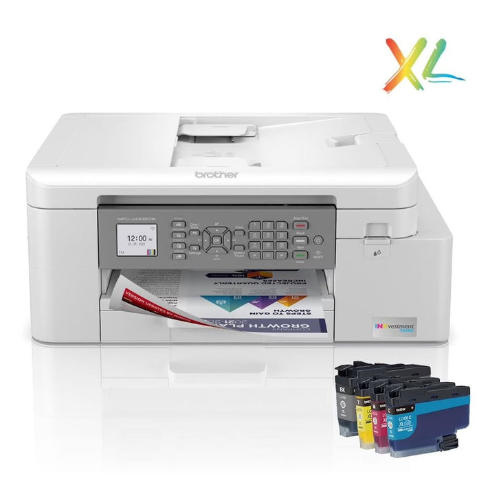 Brother MFCJ4345DWXL INKvestment Tank All-in-One Color Inkjet Printer MFC-J4345DWX-CD