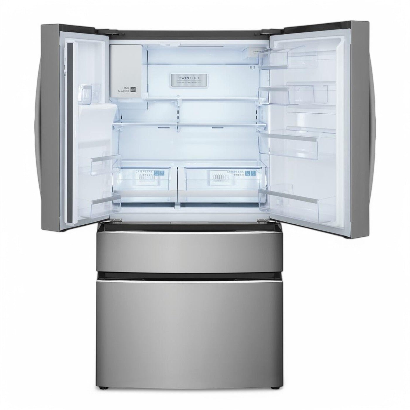 Frigidaire Gallery - 26.3 Cu. Ft. Standard-Depth 4-Door French Door Refrigerator - Stainless Steel - GRMS2773AF- SN 1K43084033