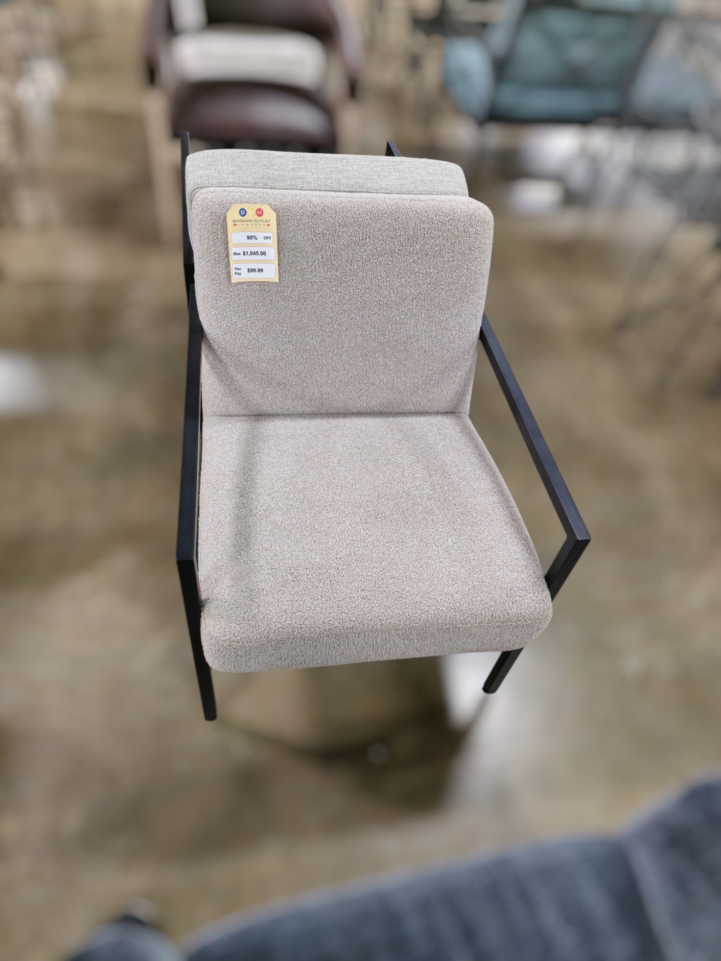 IDF240109 - Fritz - Accent Chair Fabric Khaki