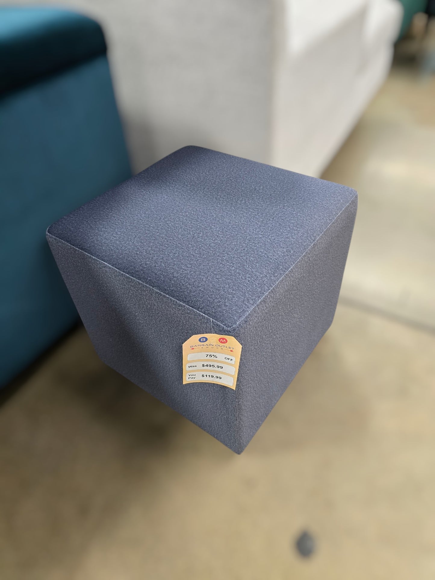 IDF240185 - Conor - Ottoman Fabric Blue