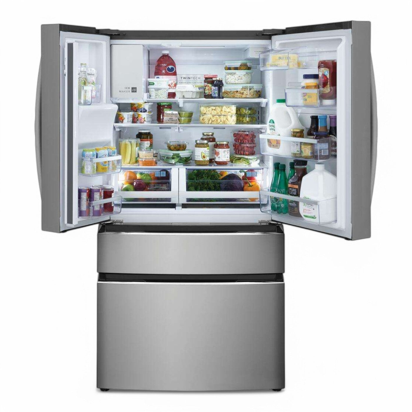Frigidaire Gallery - 26.3 Cu. Ft. Standard-Depth 4-Door French Door Refrigerator - Stainless Steel - GRMS2773AF- SN 1K43084033
