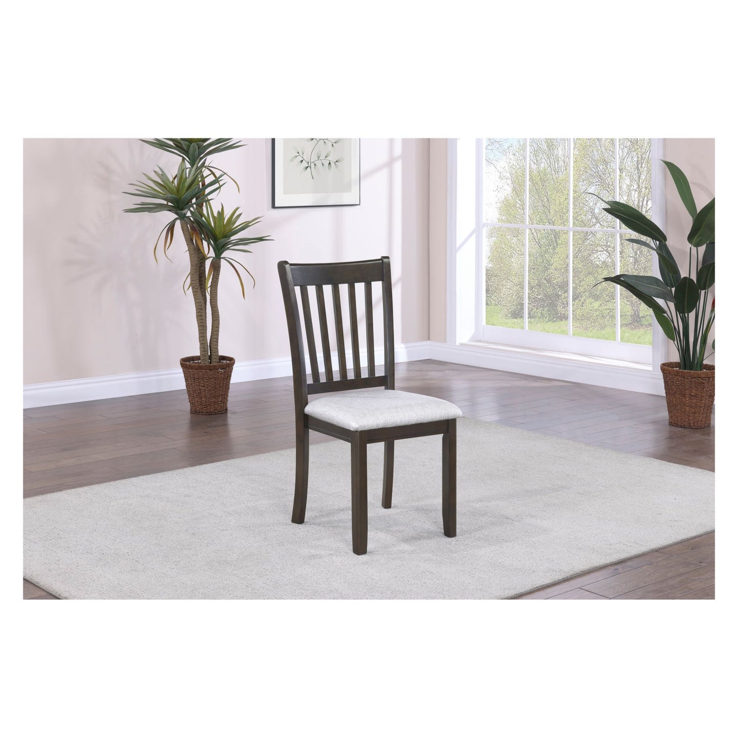 HAMILTON 5PC ROUND DINING SET WITH LEAF - 325495 MSRP-599.99 BJF250042