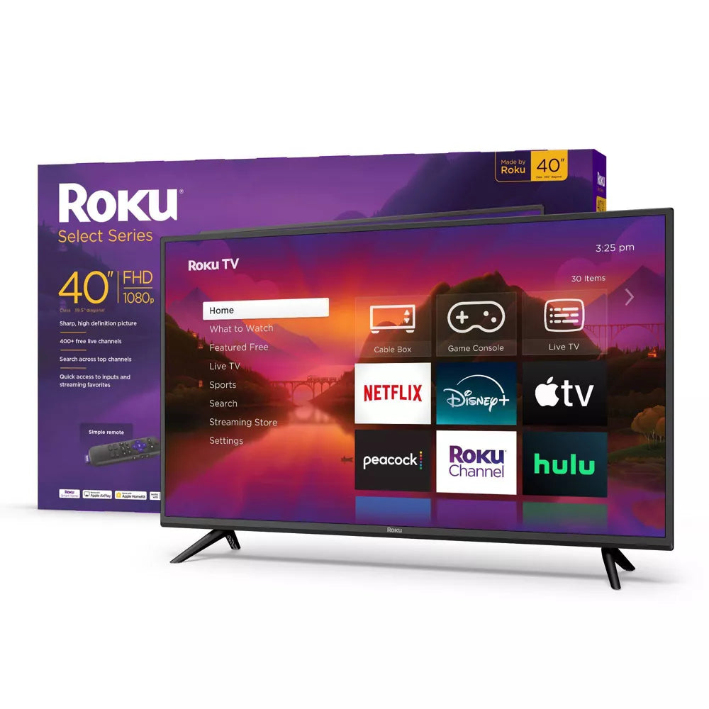 Roku 40" Select Series 1080p Full HD Smart Roku TV with Roku TV Remote 40R3B4-R