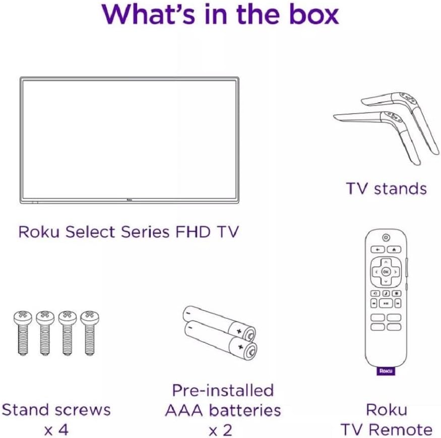 Roku 40" Select Series 1080p Full HD Smart Roku TV with Roku TV Remote 40R3B4-R