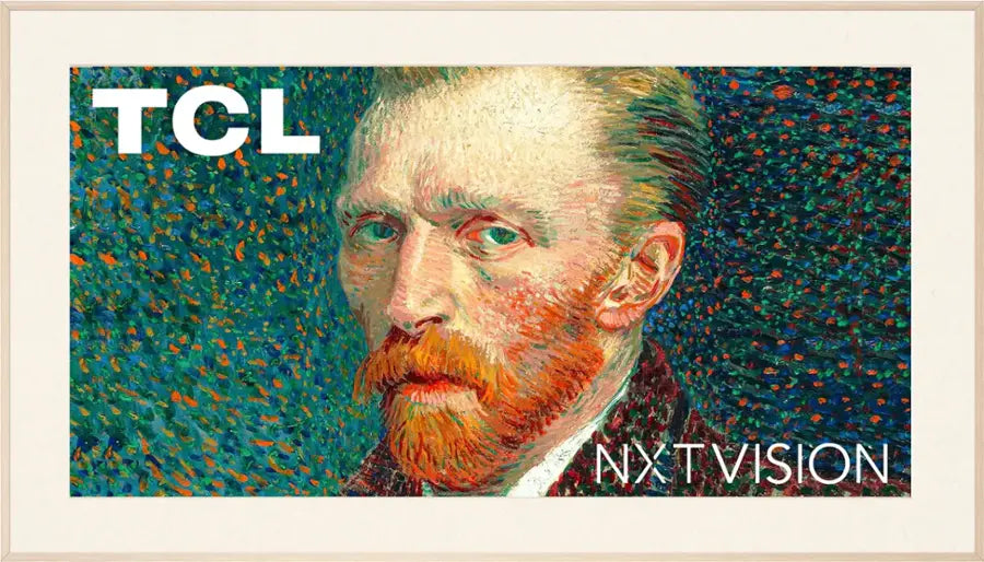 TCL - 55" Class A300W NXTVISION Series 4K QLED Lifestyle TV with Ultra Matte Screen and Flush Wall Mount 55A300W-C