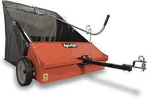 AC250102 Agri-Fab 45-0492 44" Tow-Behind Lawn Sweeper, 25 cu. ft Hopper Bag Capacity; Leaf & Grass Catcher, with Adjustable Brush Height and Dump From Seat Handle