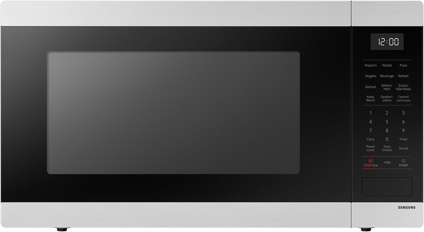 BLP00847 - SAMSUNG 1.9 cu. ft. Countertop Microwave with Sensor Cooking, Stainless Steel - MS19DG8500SRA