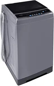COMFEE’ 1.6 Cu.ft Portable Washing Machine, 11lbs Capacity Fully Automatic Compact Washer with Wheels, 6 Wash Programs Laundry Drain Pump, Ideal for Apartments, RV, Camping, Magnetic Gray CLV16N2AMG-R