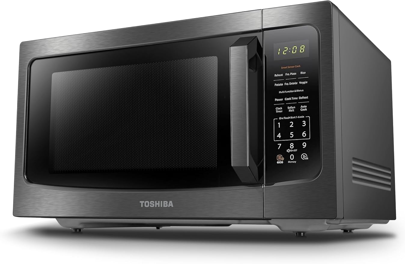 MICROWAVE OVEN 1.6 CU.FT, BLACK STAINLES ML-EM45PBS-R