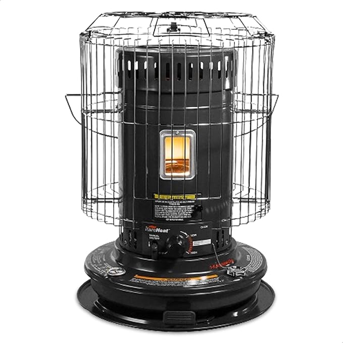AC250611 Sengoku Indoor & Outdoor Kerosene Heater, 23,500 BTU, Portable Use, Black - Cordless Heater for Home, Garage, Basement, and Camping