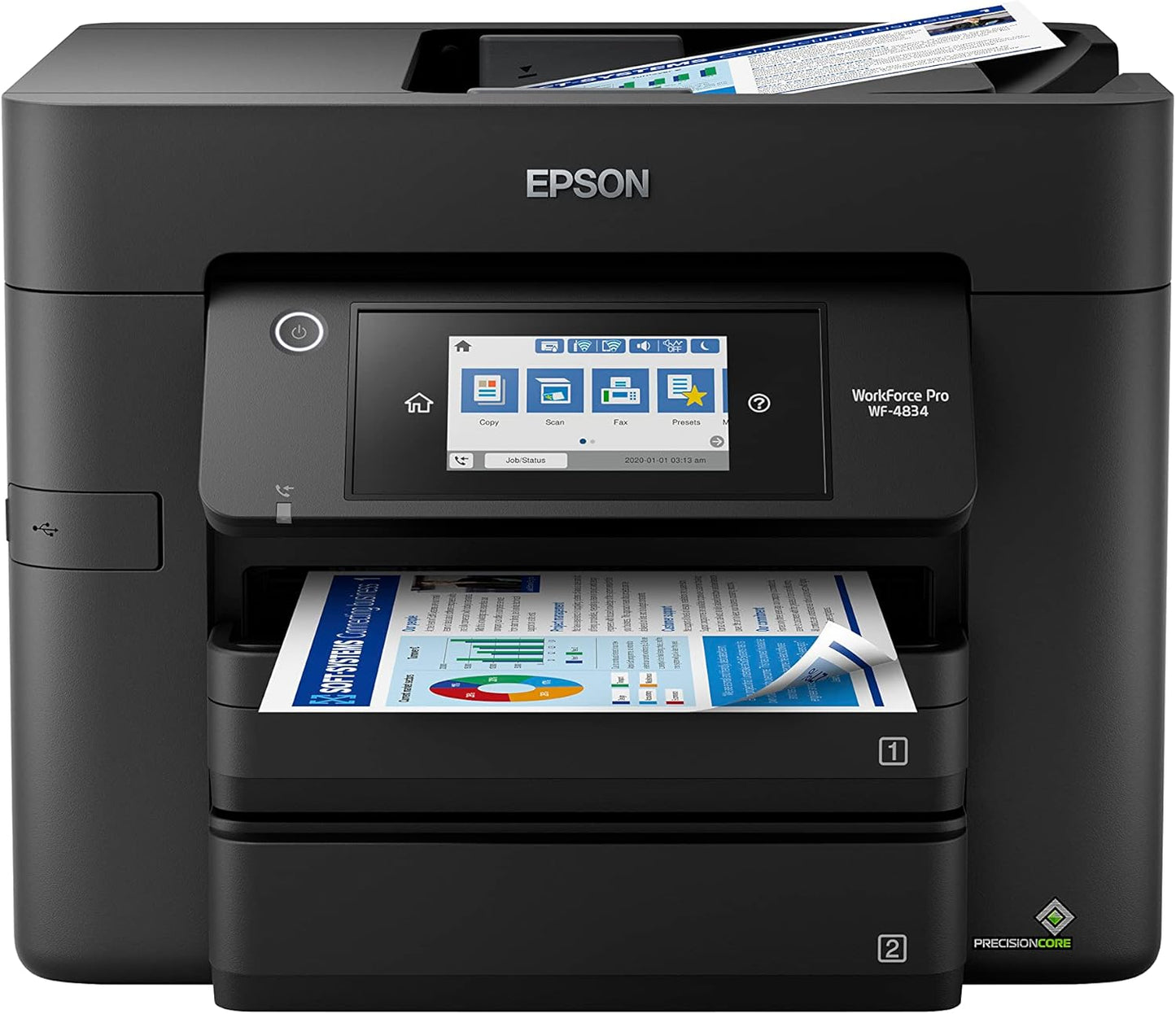 Epson WorkForce Pro WF-4834 High-Speed Inkjet Printer, C11CJ05203-CD