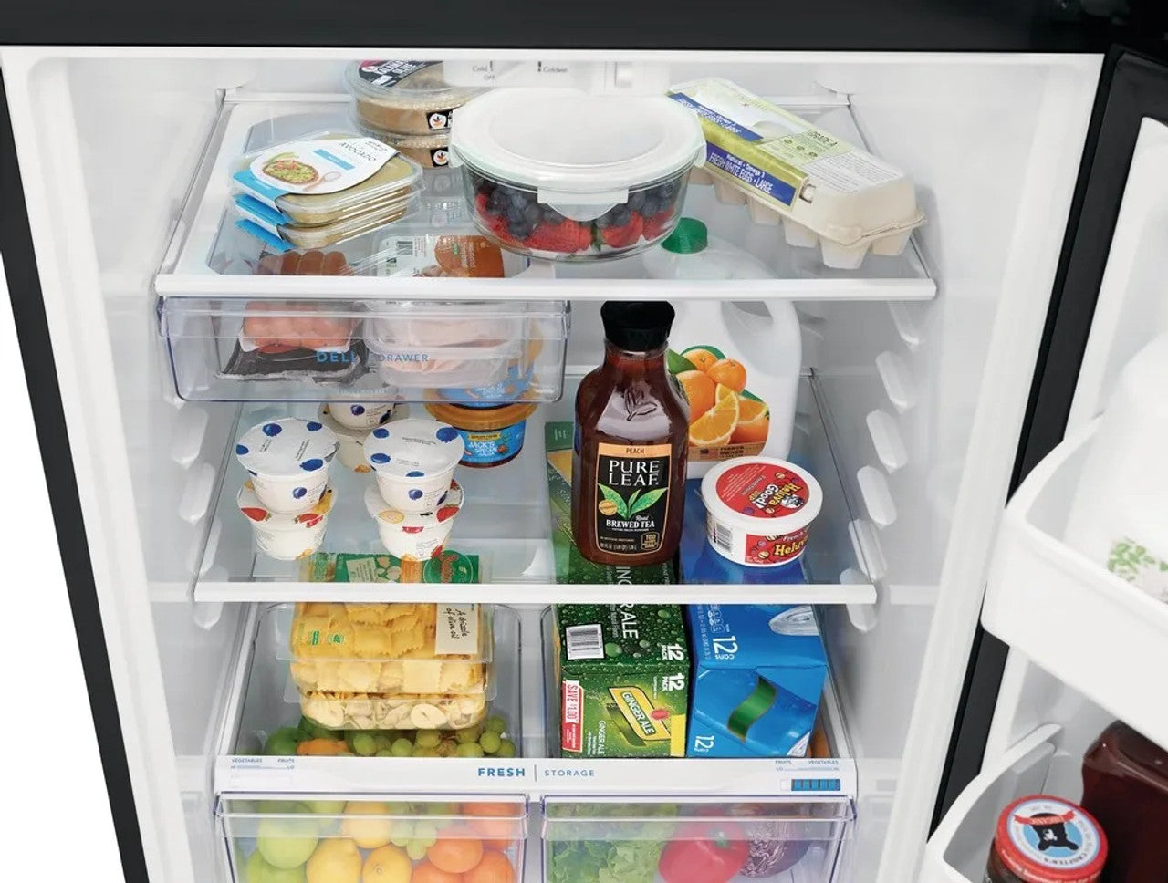 Frigidaire - 18.3 Cu. Ft. Top Freezer Refrigerator - Black - FFTR1835VB- SN BA41430328