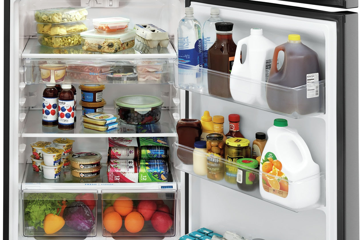 Frigidaire - 20.0 Cu. Ft. Top Freezer Refrigerator - Stainless Steel - FFTR2045VS- SN BA40207418