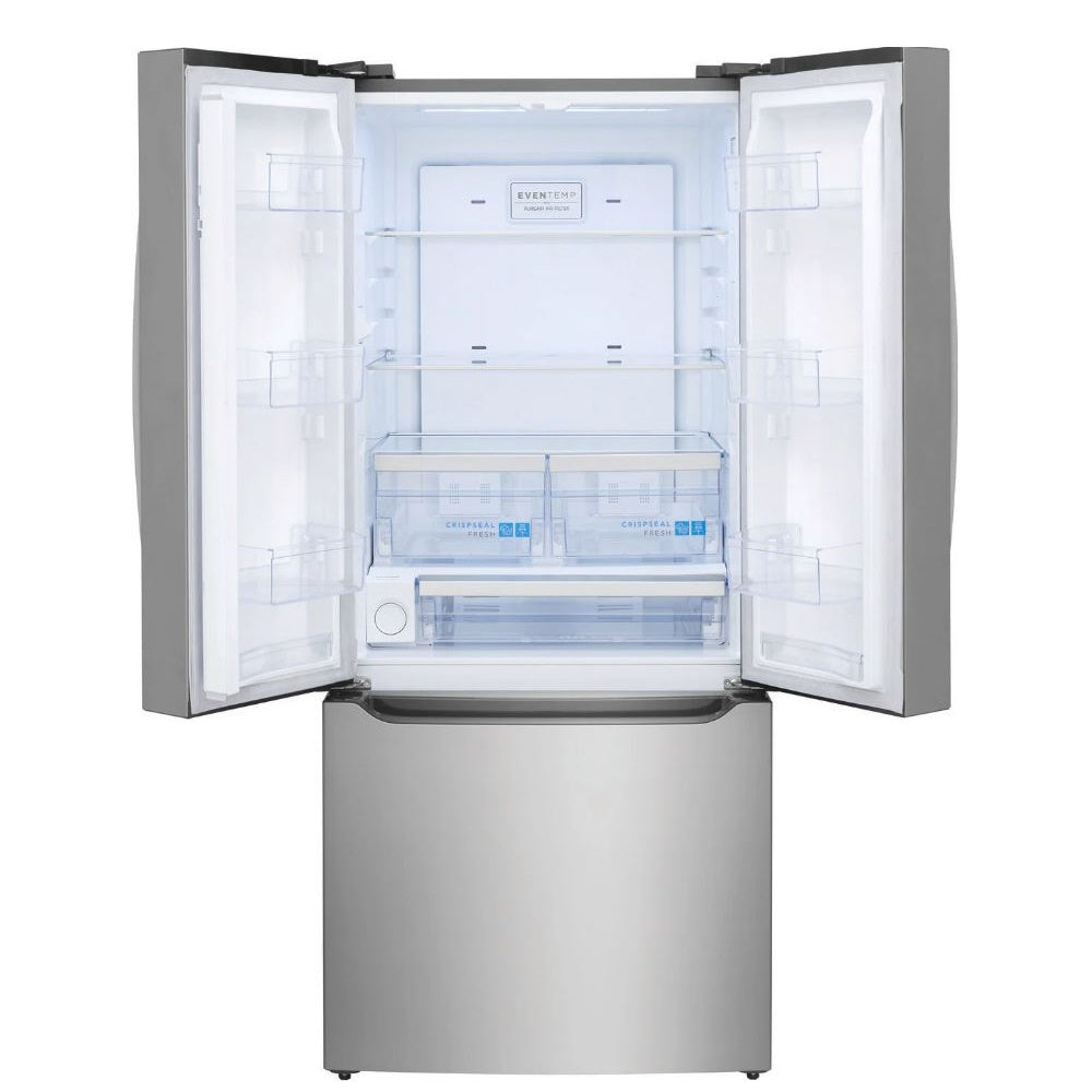 Frigidaire Gallery - 30 in. 20 cu. ft. Standard Depth French Door Refrigerator with Internal Water Dispenser - Stainless Steel - GRFN2023AF- SN 1K41381760