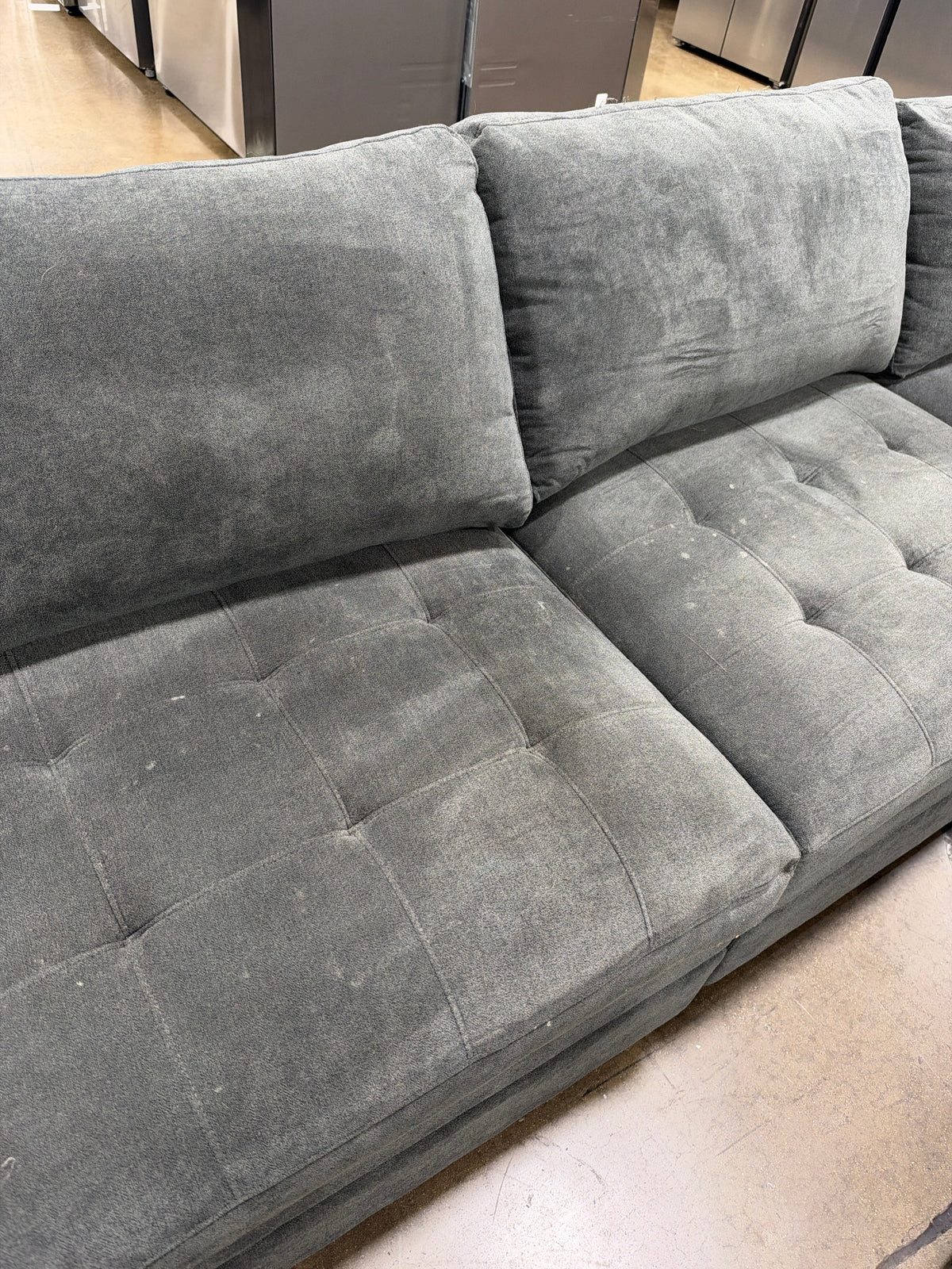 CS260086 ThomasVille Tisdale 6-Piece Fabric Sectional - Gray(Dirty)
