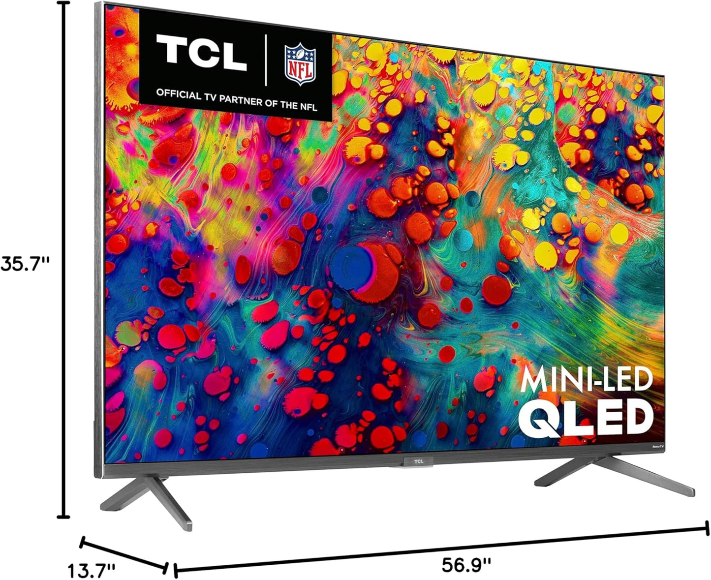 TCL 65" Class 6-Series 4K Mini-LED QLED Dolby Vision HDR Smart Roku TV - 65R635