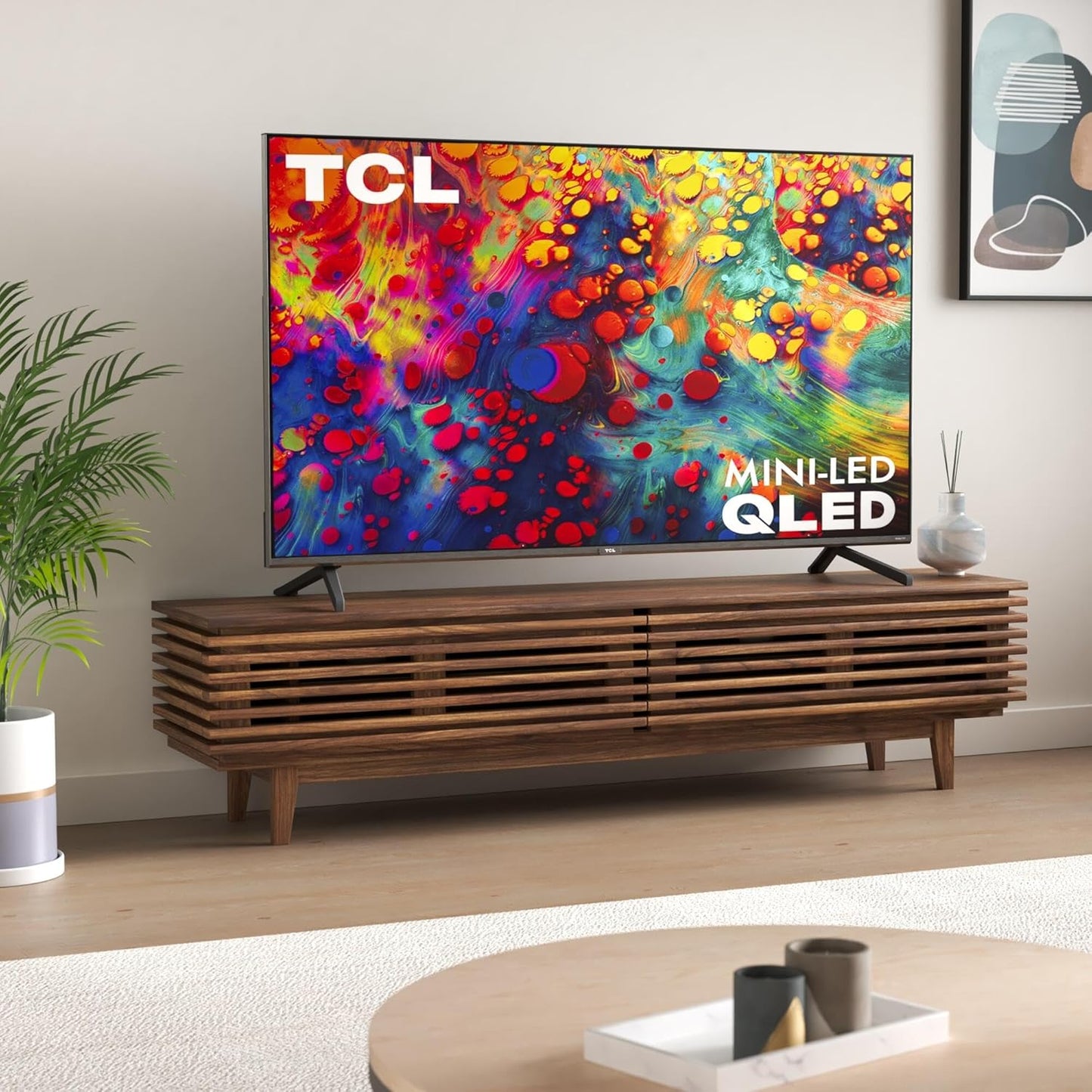 TCL 65" Class 6-Series 4K Mini-LED QLED Dolby Vision HDR Smart Roku TV - 65R635