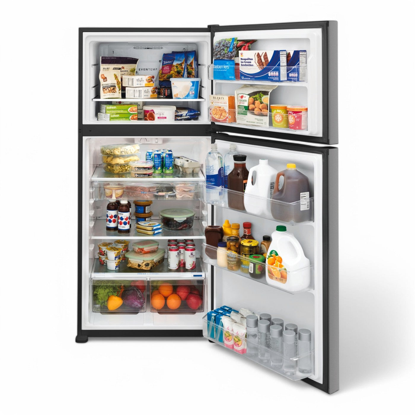 Frigidaire - 20.0 Cu. Ft. Top Freezer Refrigerator - Stainless Steel - FFTR2045VS- SN BA44215277