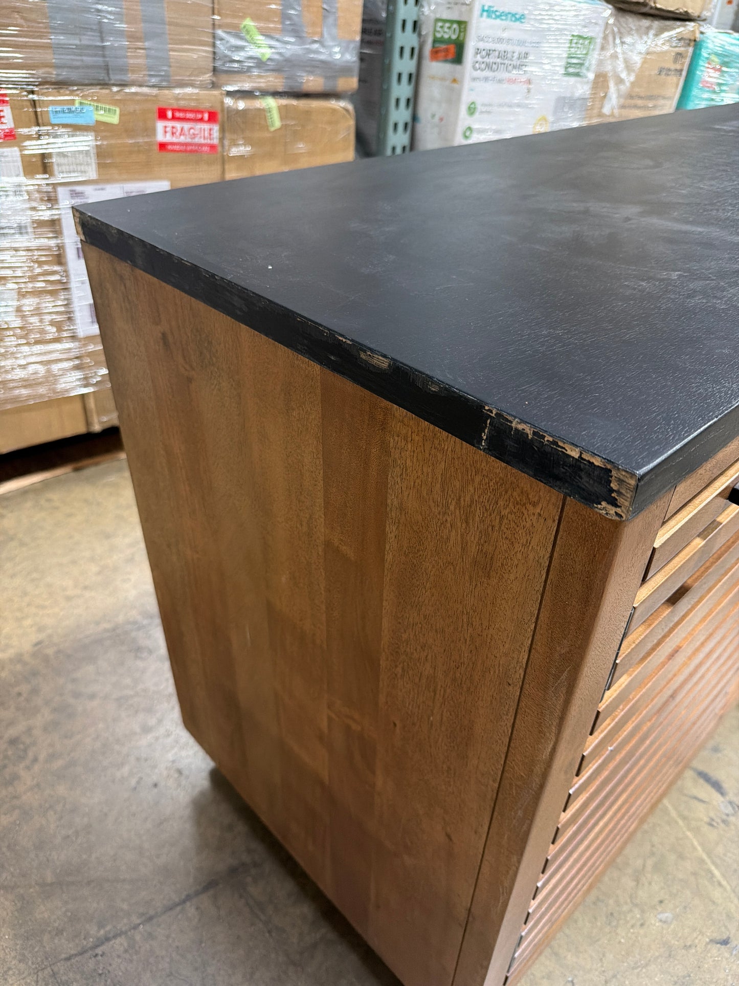 AH129 Kallari 84" TV Stand(Chipped corners)