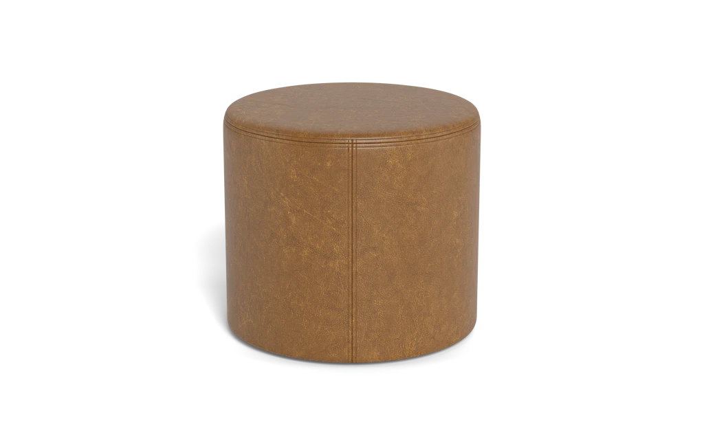 IDF240168 - Colten - Ottoman  Leather  Saddle