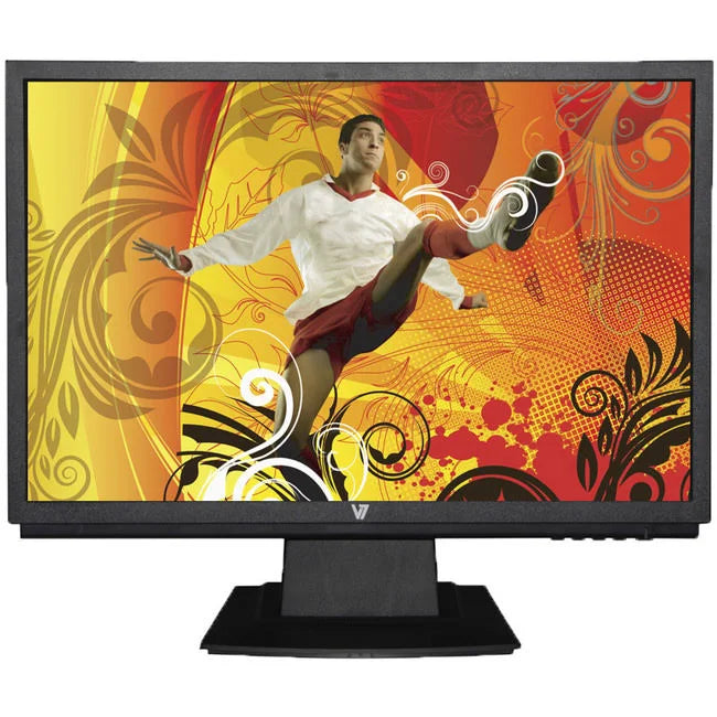 V7 22" Wide LCD Monitor with Integrated Speakers VGA and DVI