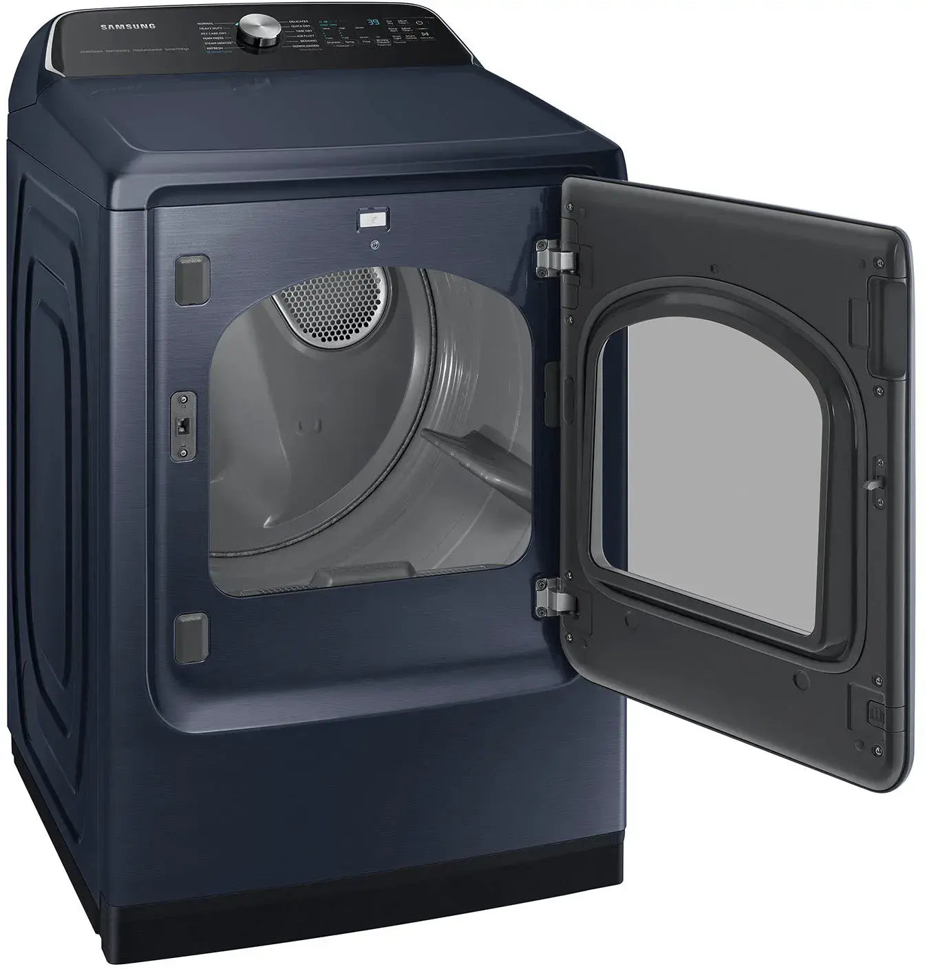 Samsung - 7.4 cu. ft. Smart Electric Dryer with Sensor Dry in Brushed Black - DVE47CG3500VA3 (0BV35BCX602402N)