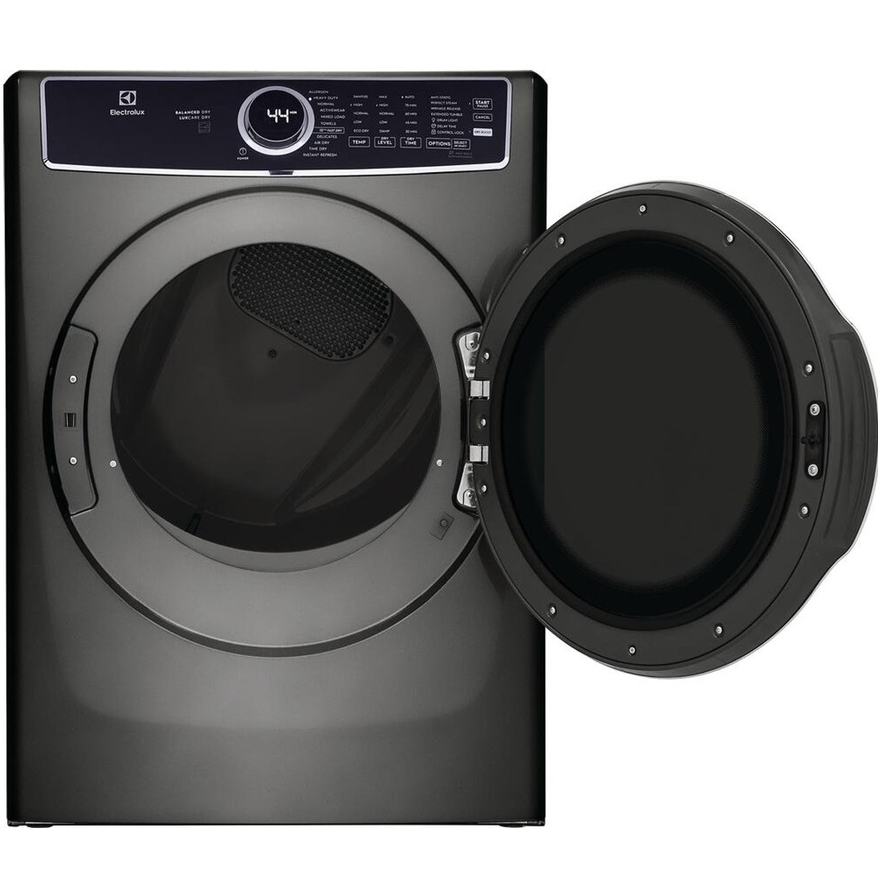 Electrolux - Front Load Perfect Steamâ„¢ Electric Dryer with Balanced Dryâ„¢ and Instant Refresh 8.0 Cu. Ft. - Titanium - ELFE7637AT- SN 4D42703608