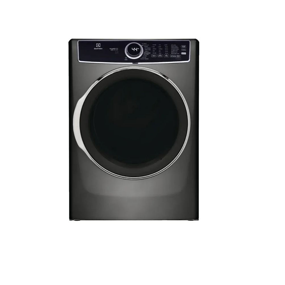Electrolux - Front Load Perfect Steamâ„¢ Electric Dryer with Balanced Dryâ„¢ and Instant Refresh 8.0 Cu. Ft. - Titanium - ELFE7637AT- SN 4D42703608