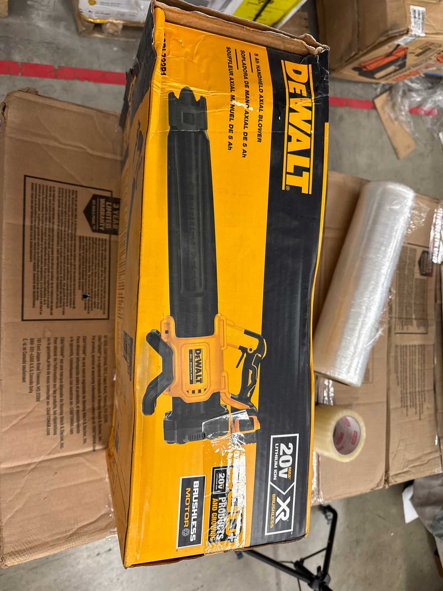 AC250025 DEWALT 20V MAX* XR Leaf Blower, 125-MPH, 450-CFM (DCBL722P1)