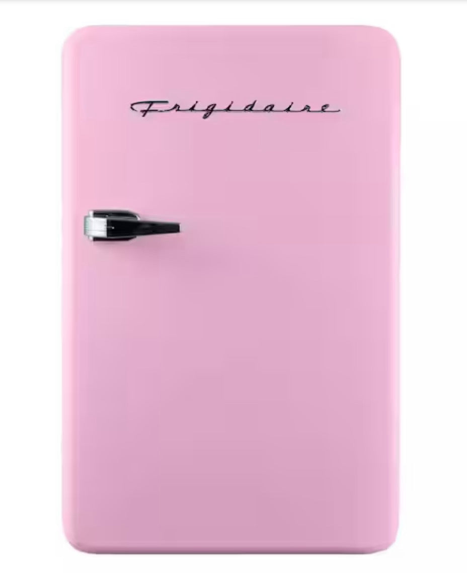 AC260410 Frigidaire 3.2 cu. ft. Mini Retro Fridge in Pink with Freezer - EFR372 (minor dent)