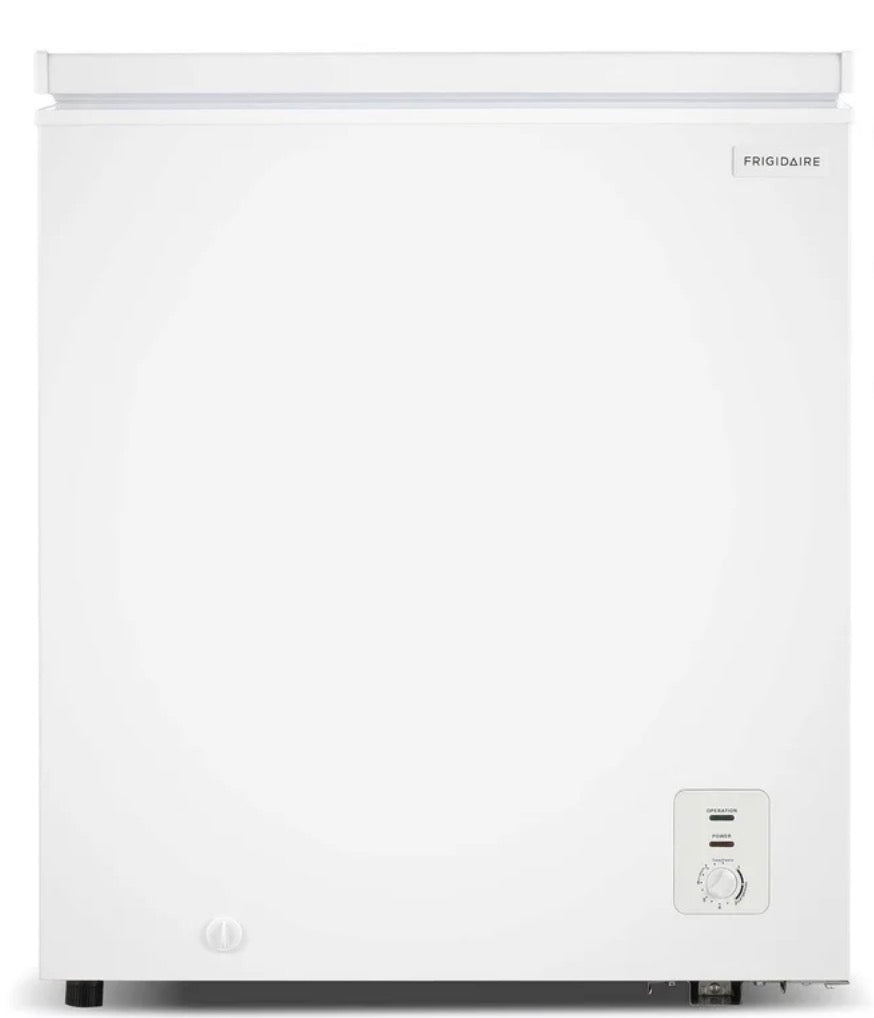 AC260216 Frigidaire 5.0 Cu. ft. Garage Ready Chest Freezer, Compact Deep Freezer for Garage, Kitchen, Apartment, White - EFRF5003