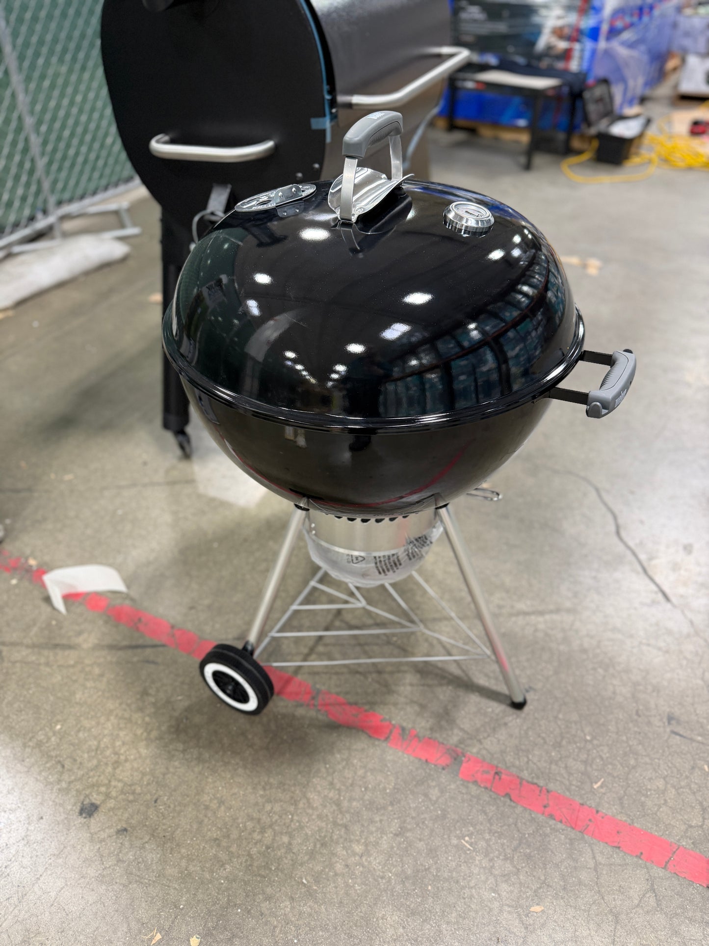 AC250952 Original Kettle Premium 22 in. Charcoal Grill in Black with Built-In Thermometer