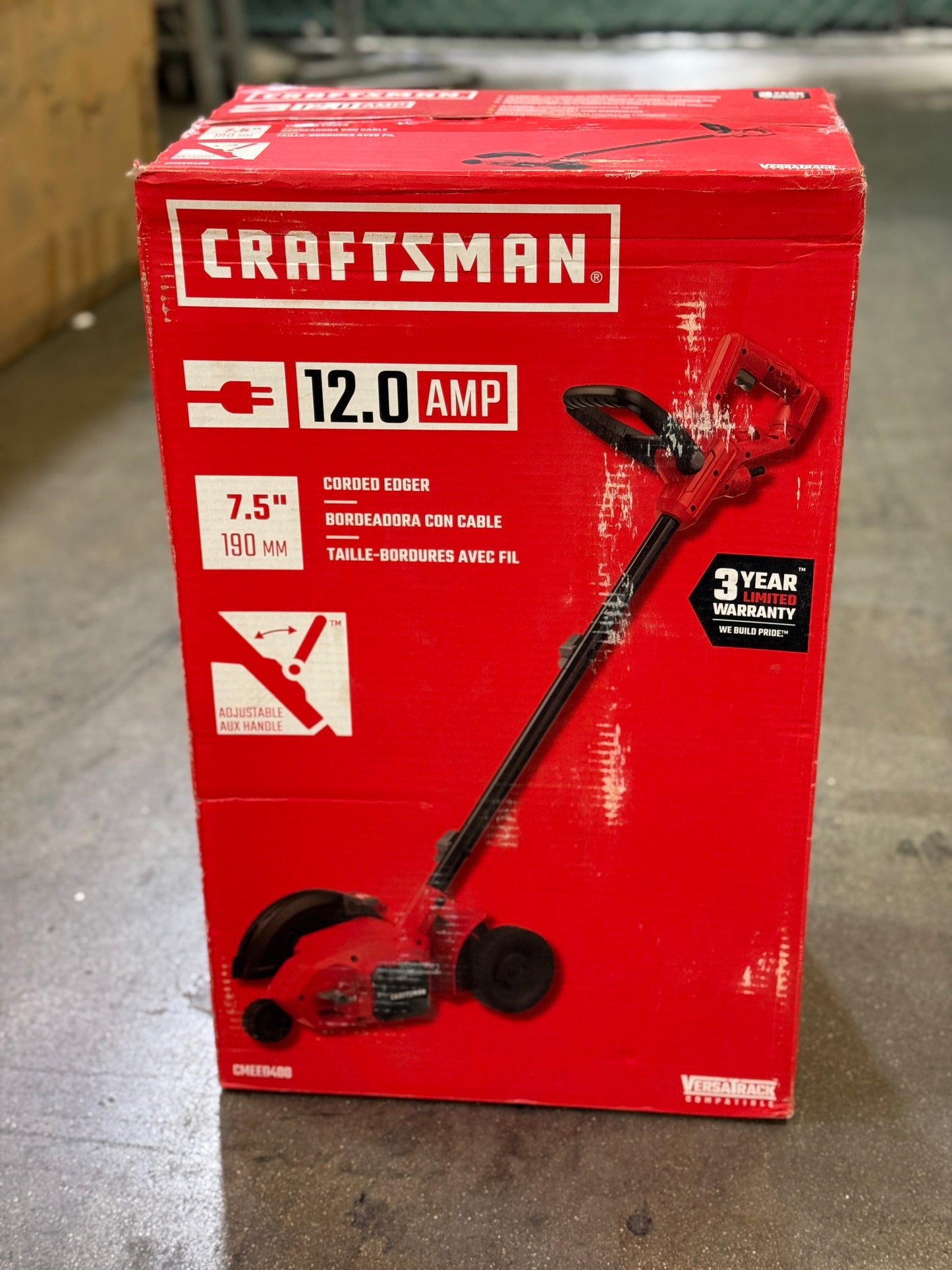 AC250086 CRAFTSMAN Lawn Edger Tool, Corded, 12 Amp CMEED400