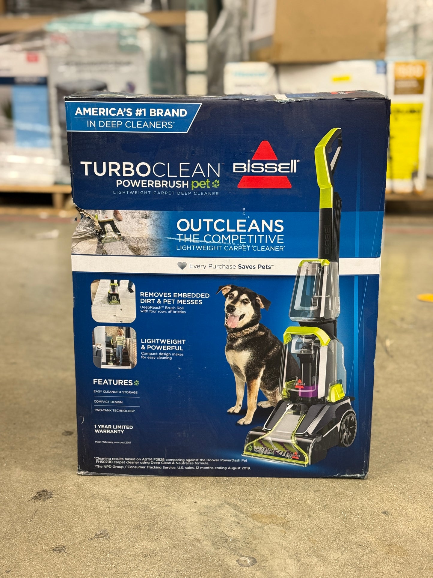 AC250103 BISSELL TurboClean PowerBrush Pet Carpet Cleaner – 2806: Electric Rug Shampooer, Lightweight, Motorized Brush, 20ft Cord