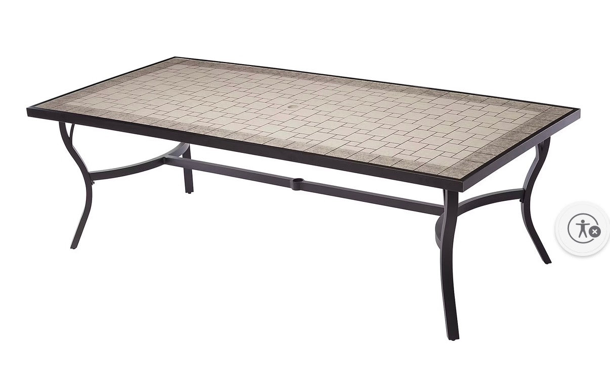 BJF250391 Berkley Jensen Belmar 1-Pc. Aluminum Sling Outdoor Dining Table